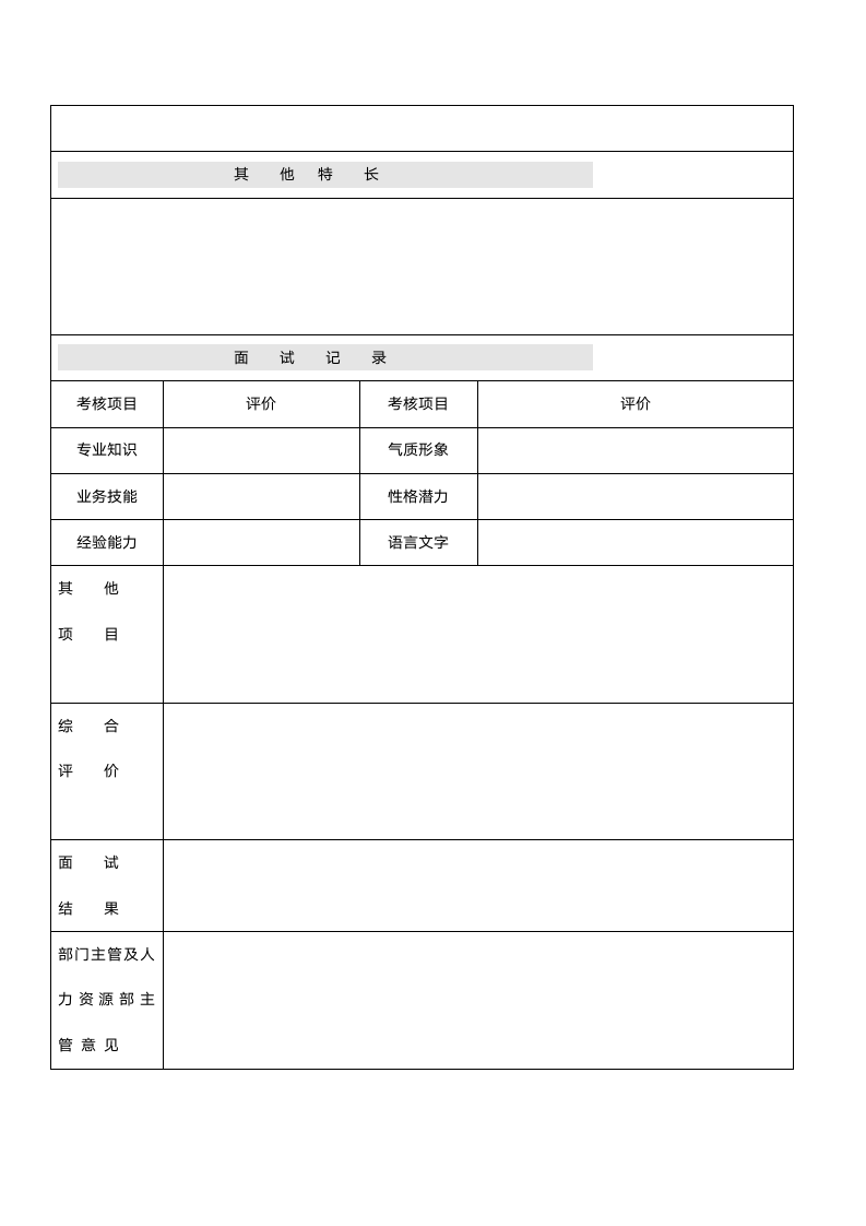 人事管理-XX公司应聘人员登记表通用模板.docx第3页