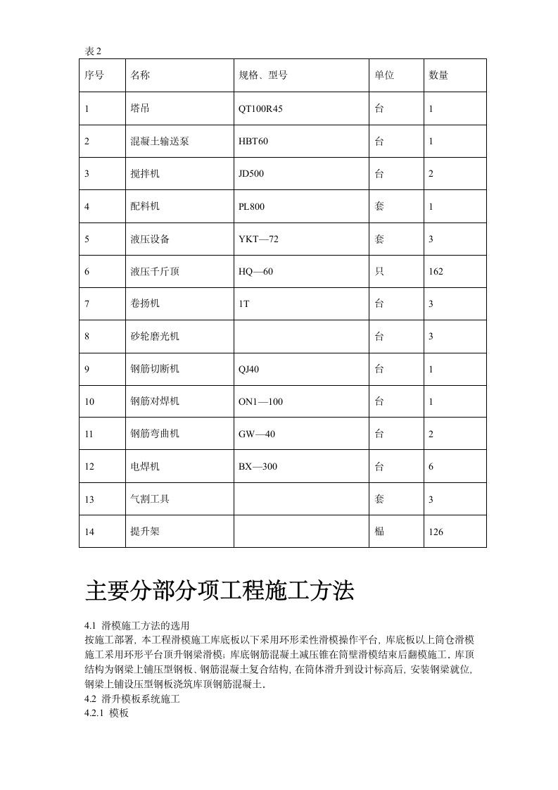 某水泥库体滑模施工组织设计方案项目书.doc第4页