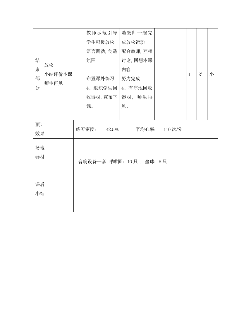 二年级体育韵律活动与舞蹈  教案  全国通用.doc第5页