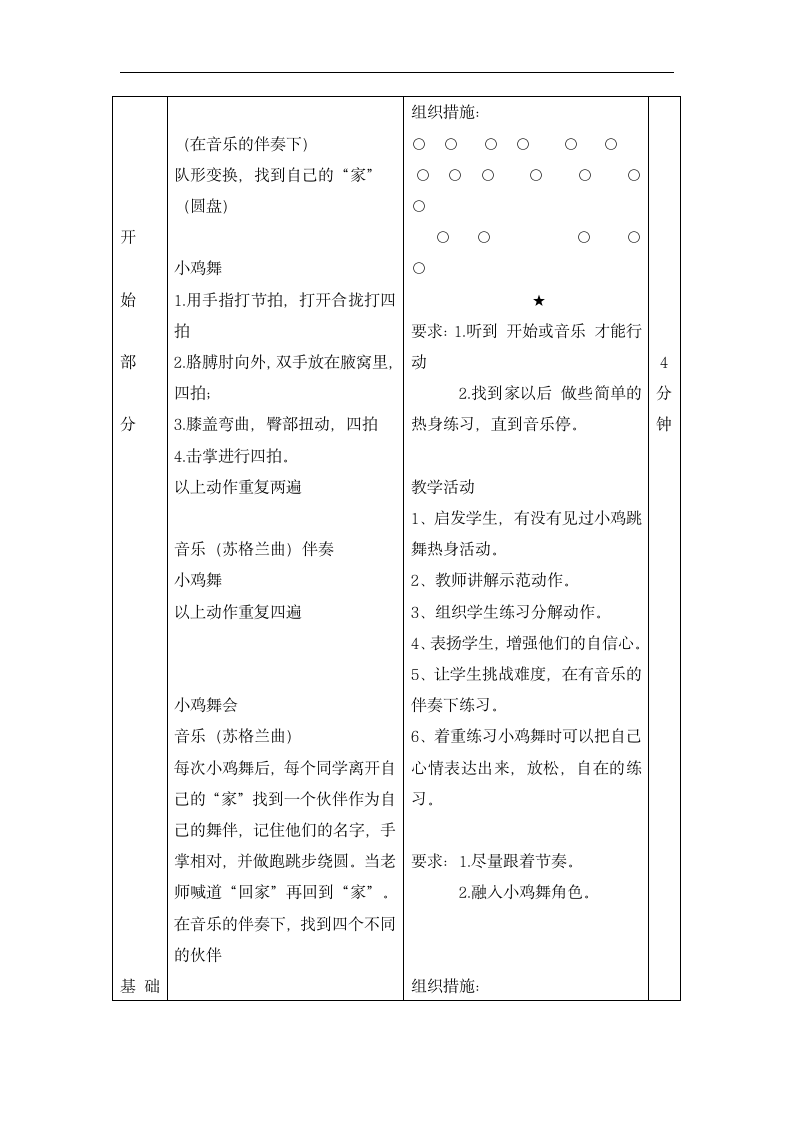 三年级体育教案-小鸡舞  全国通用.doc第2页