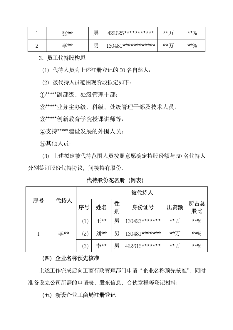 2019年股权设计策划案通用模板.doc第5页