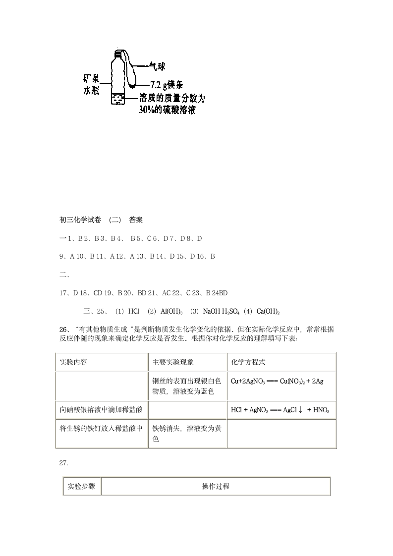 初三化学试卷[下学期].doc第10页