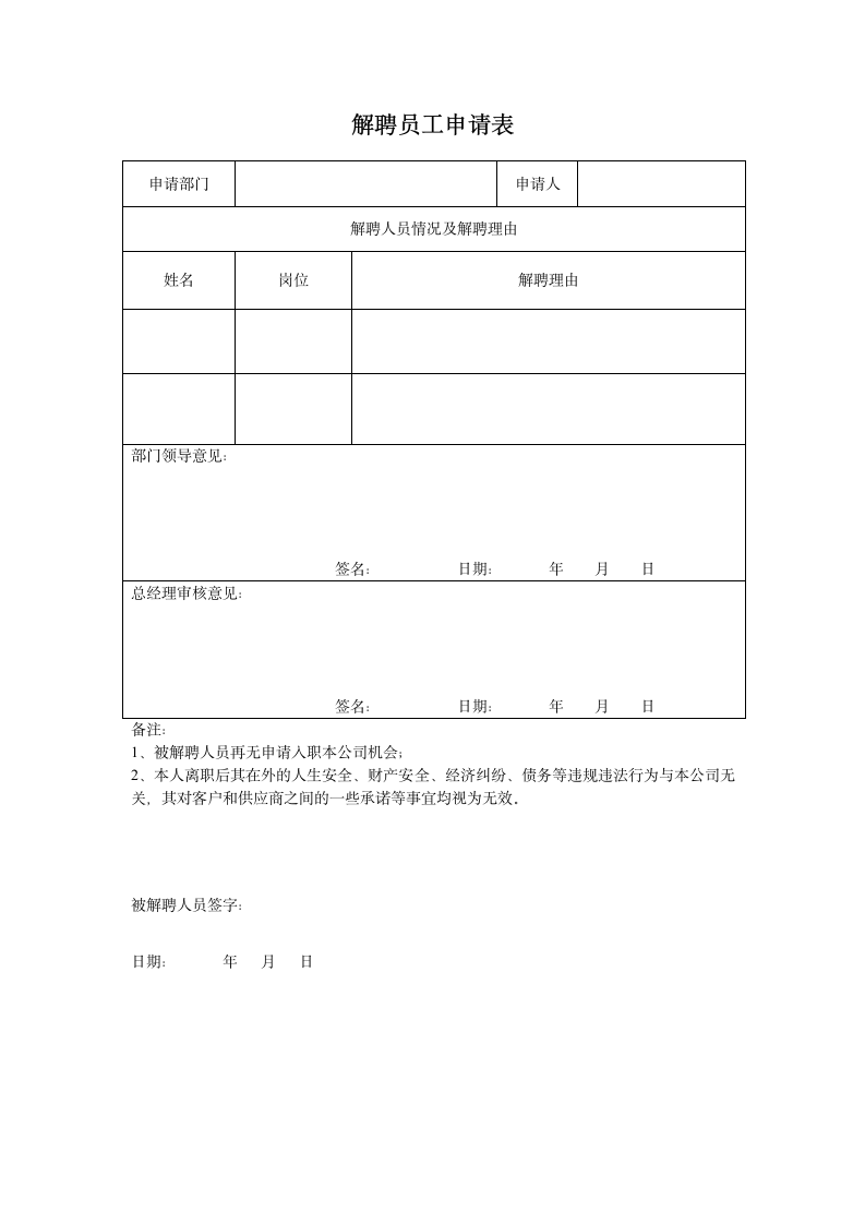 解聘员工申请表.doc第1页