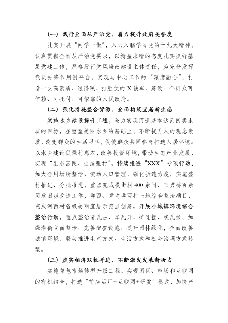 度X镇述政汇报材料.docx第5页