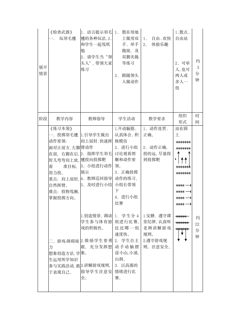 三年级体育 轻物投掷 教案 全国通用.doc第2页