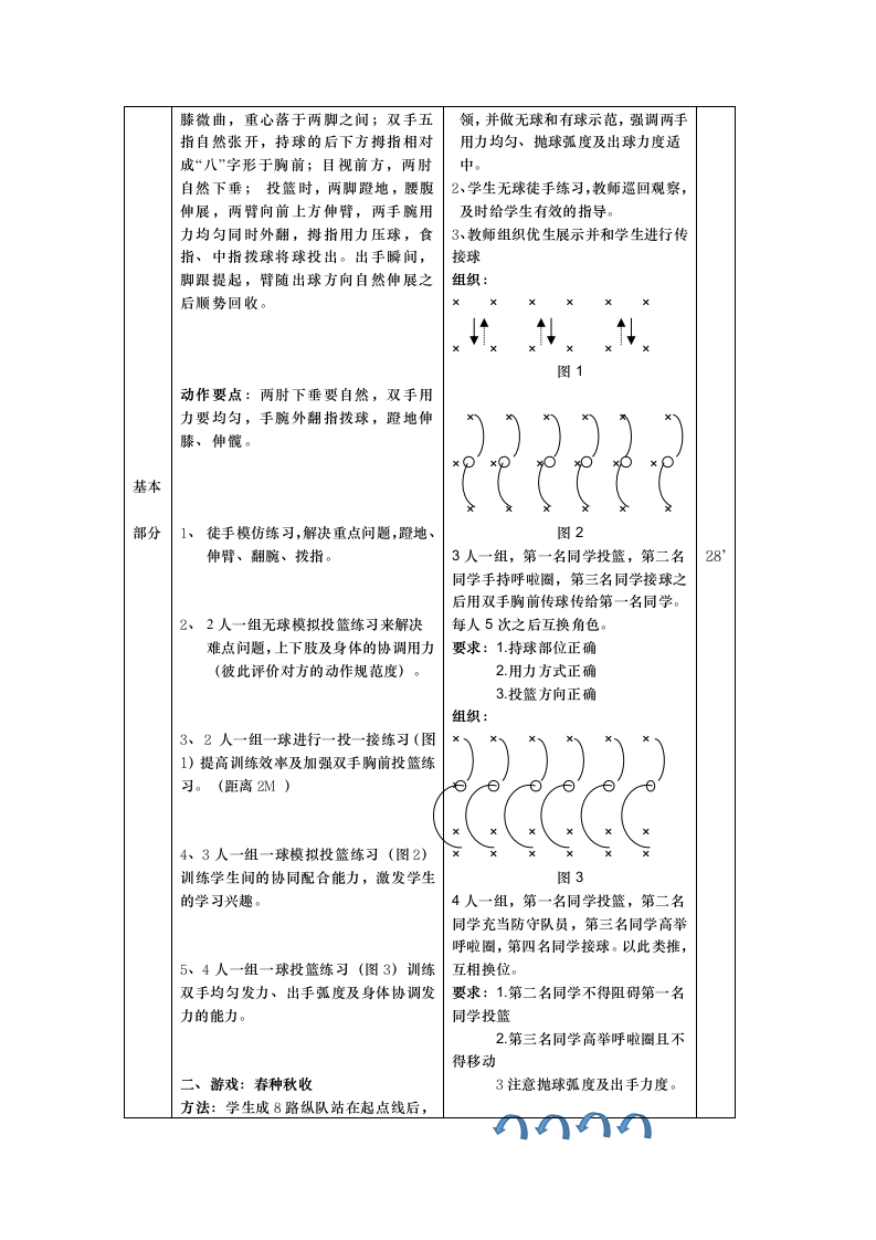 全国通用 五年级下册体育  双手胸前投篮  教案.doc第5页