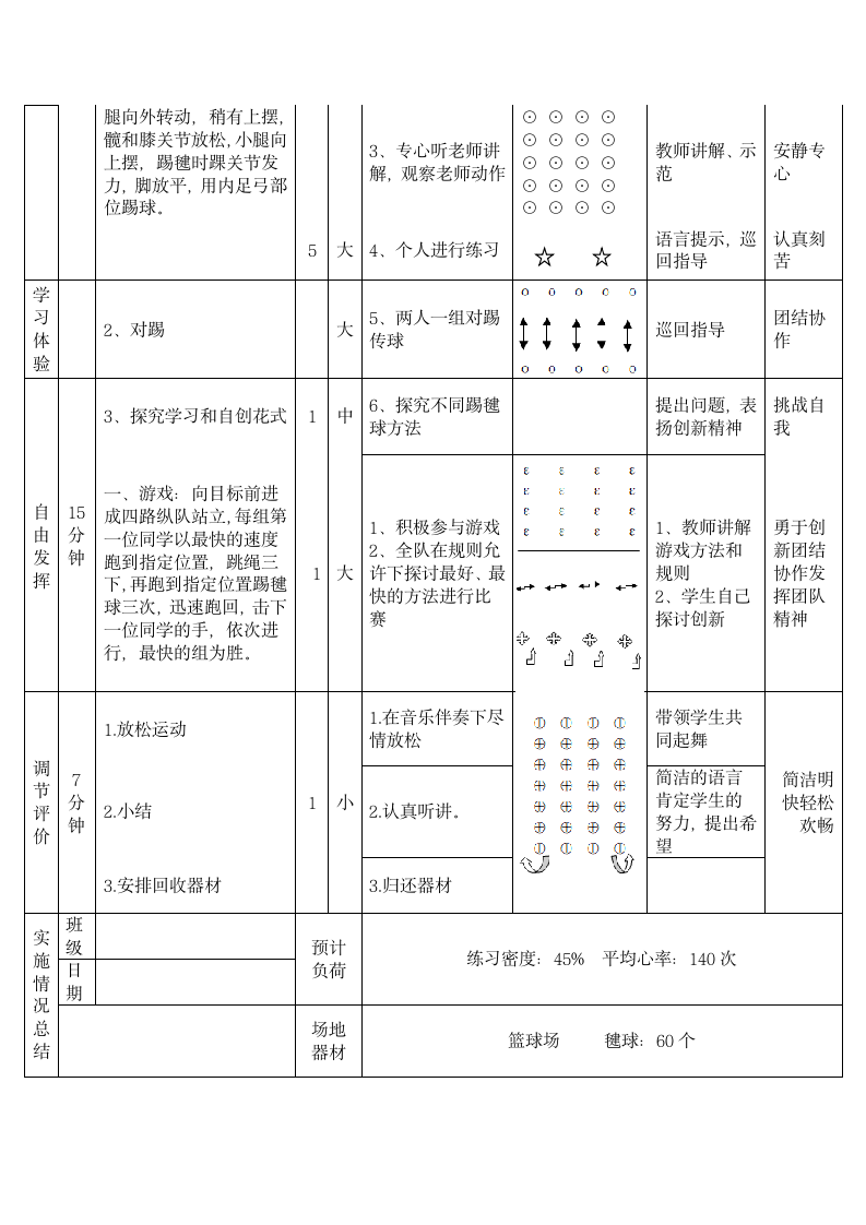 第十一章 民族民间体育 －毽球与游戏 教案（表格式）2021-2022学年《体育与健康》人教版八年级全一册-.doc第2页