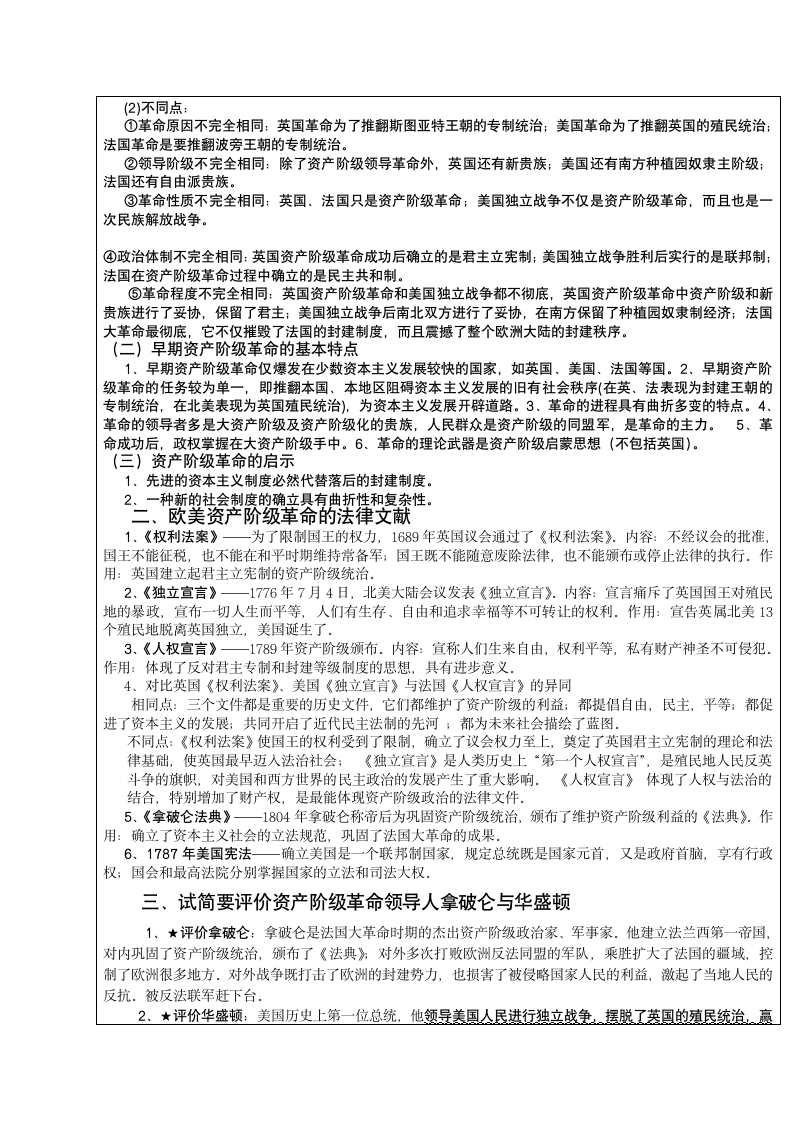 九年级历史上册第四单元  欧美主要国家的社会巨变 导学案.doc第2页