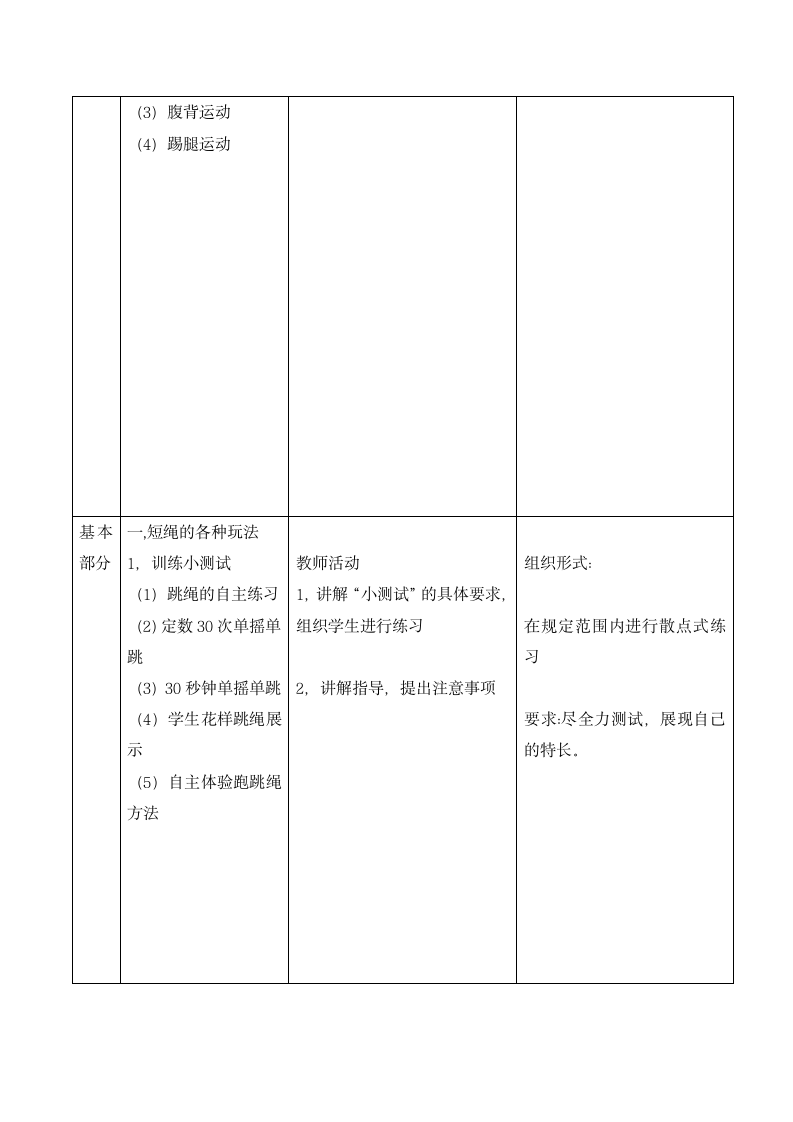 六年级体育教案-跳短绳 全国通用.doc第2页