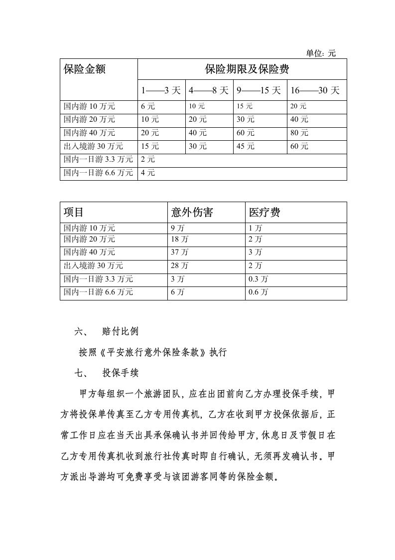 旅行社旅客意外保险合同示范文本.doc第2页