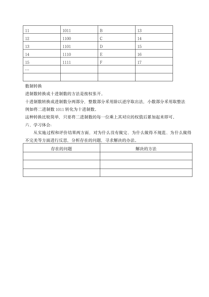 苏教版《计算机应用基础》项目1-3游戏二进制（一）学案.doc第3页