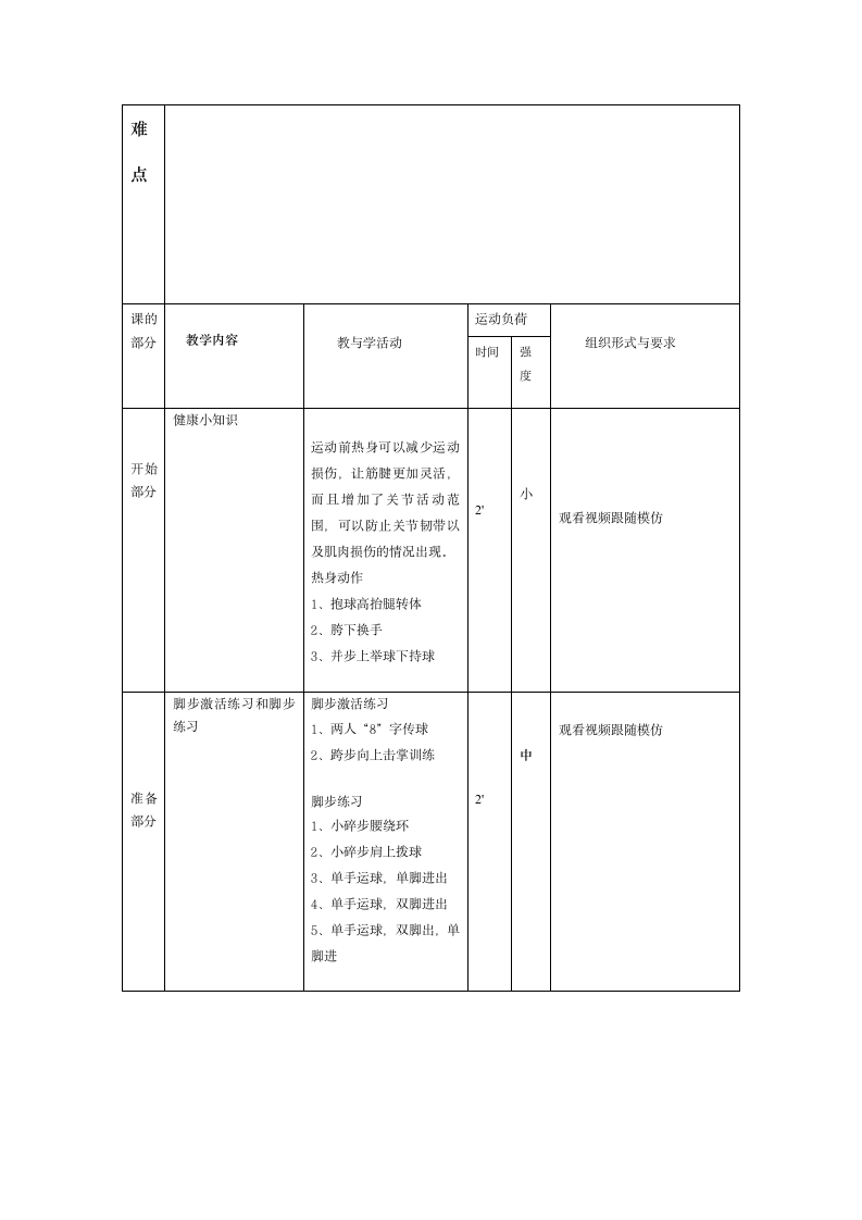 人教版三年级体育上册  篮球：篮球与游戏-传接球投篮（教案）.doc第3页