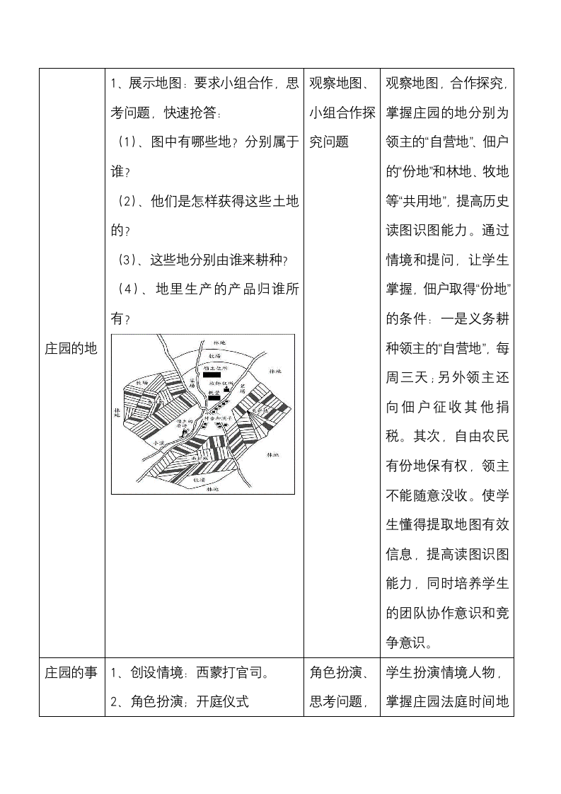 部编版九年级历史上册第三单元第8课 西欧庄园 教案.doc第3页
