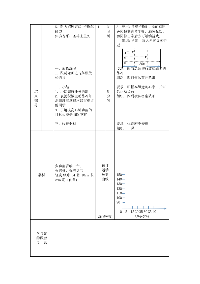 耐力跑（教案）体育四年级下册.doc第4页