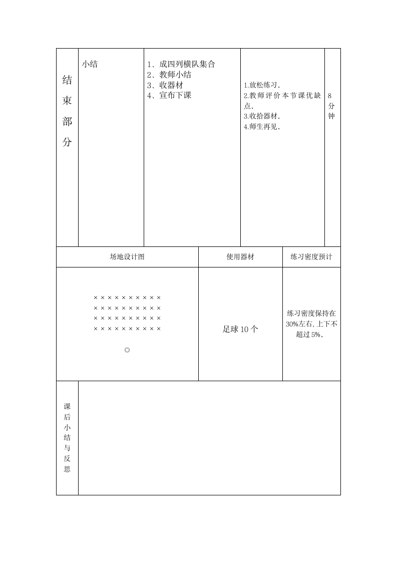 五年级体育 足球脚内侧传球 教案 全国通用.doc第3页