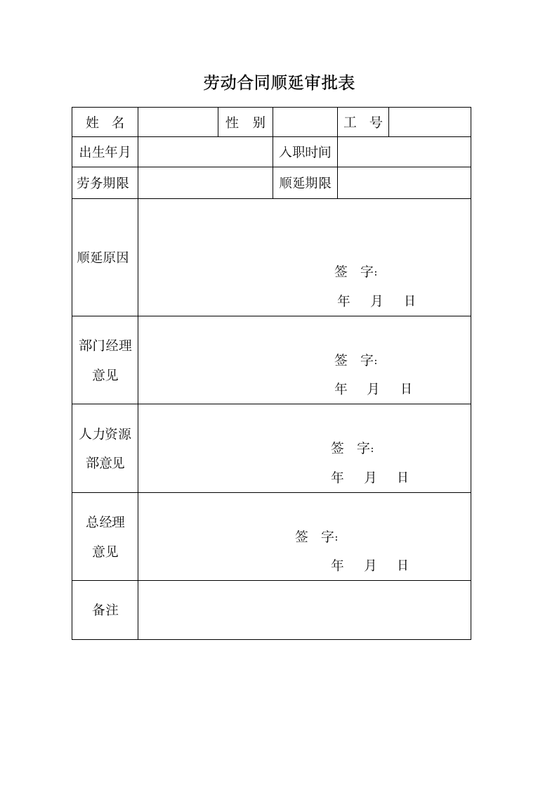 劳动合同顺延审批表.docx第1页