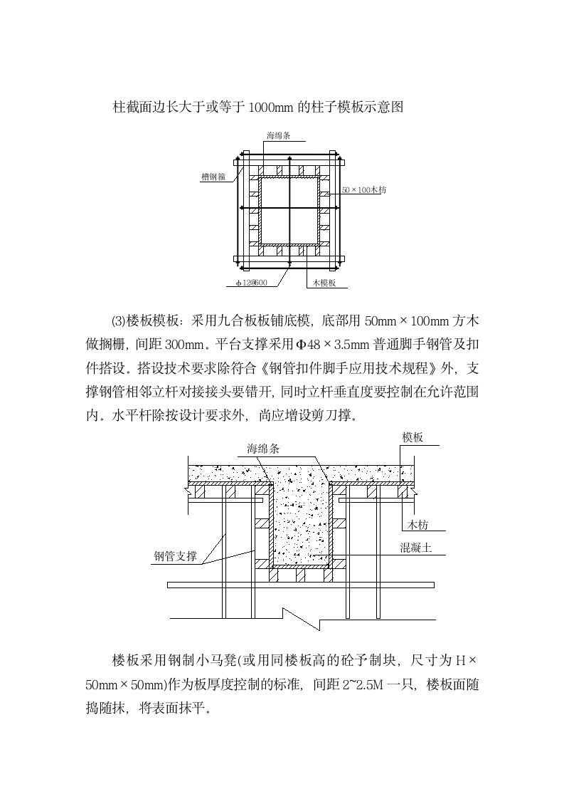 模板施工方案范本.doc第2页