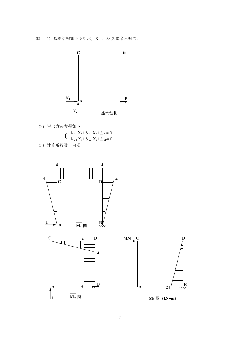 土木工程力学(本)作业二答案第7页