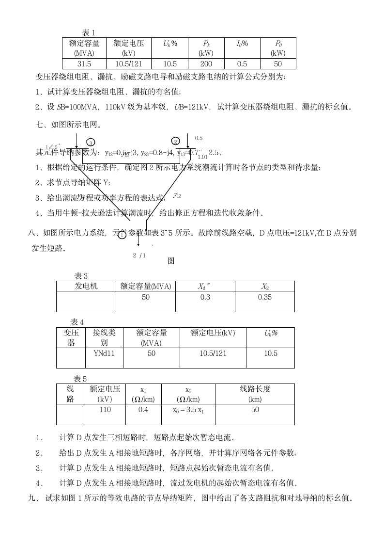 电力系统分析试卷及答案第2页