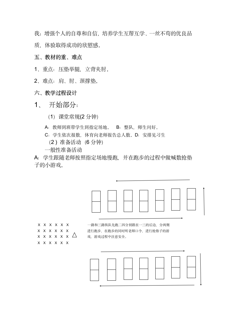 五年级上册体育与健康 4肩肘倒立  教案.doc第2页