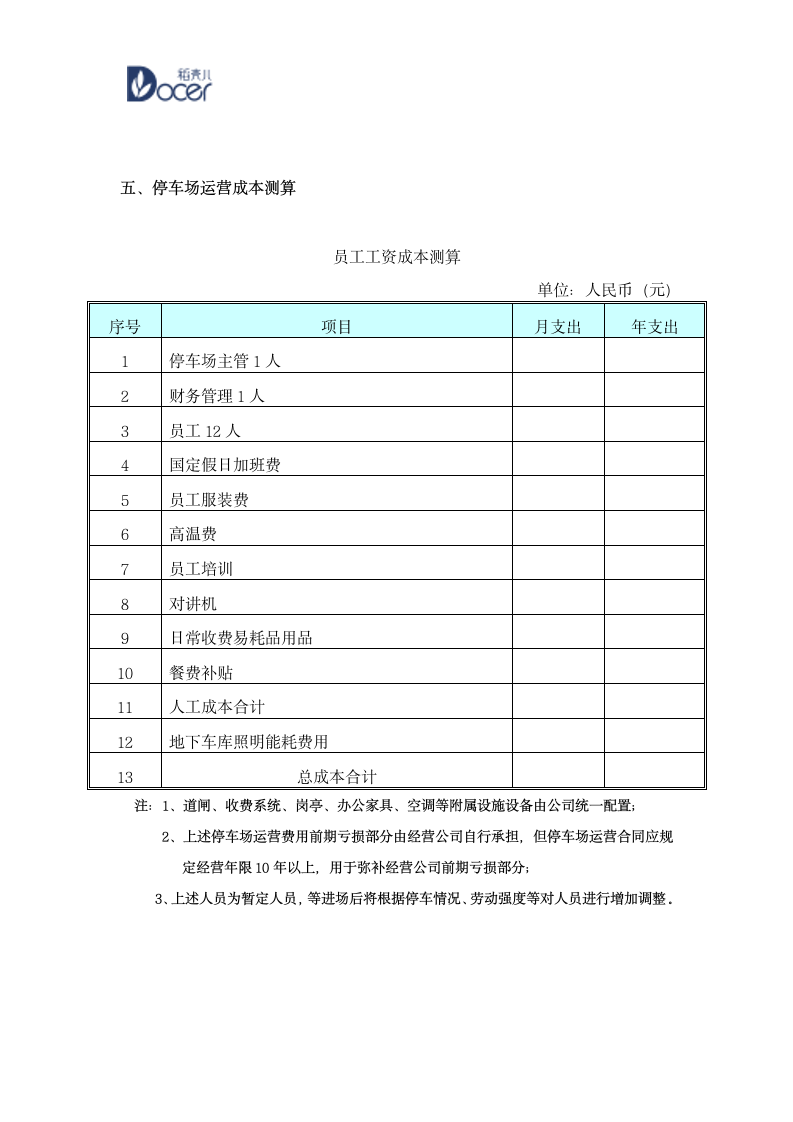 停车场经营管理方案.wps第7页