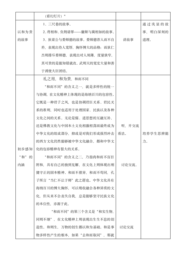 人教部编版八年级下第六单元综合性学习：以和为贵 教学设计.doc第3页