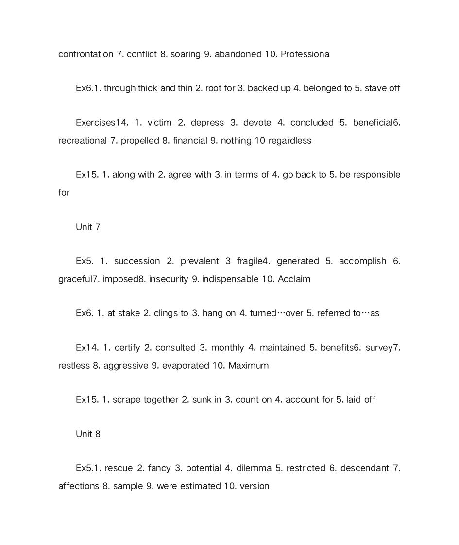 大学体验英语综合教程4_课后翻译答案第12页