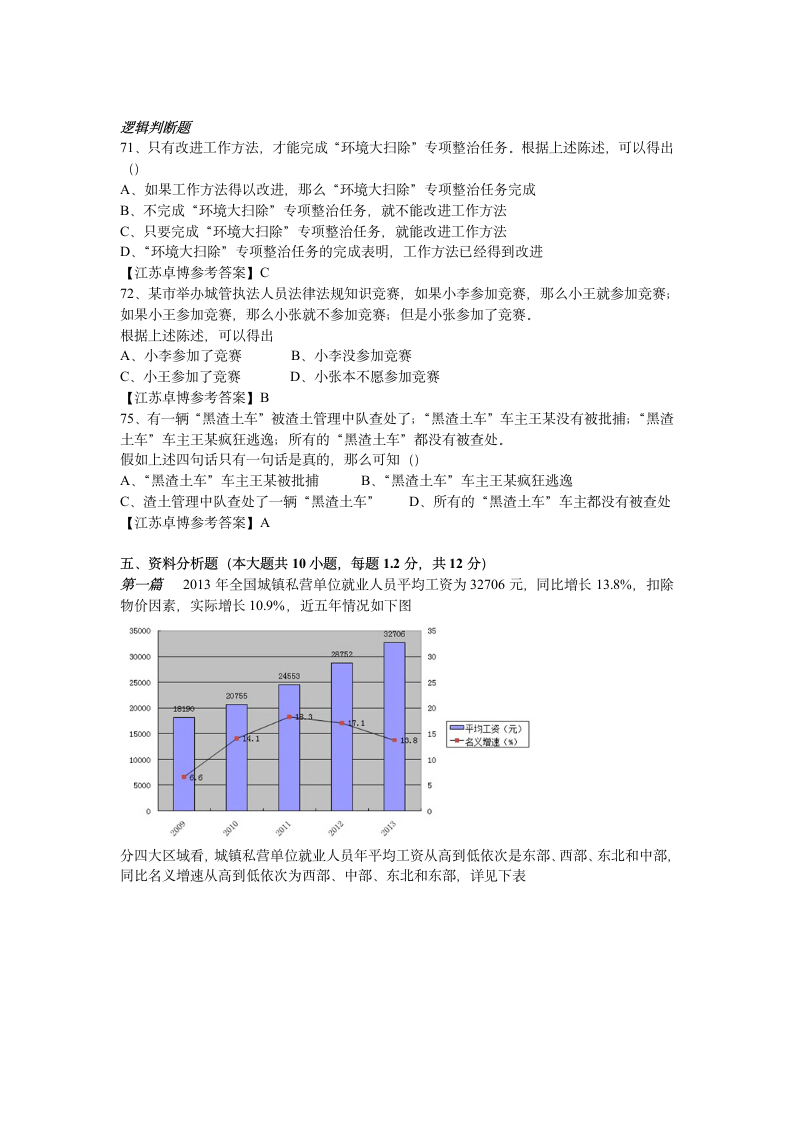 行政处罚法试题第8页