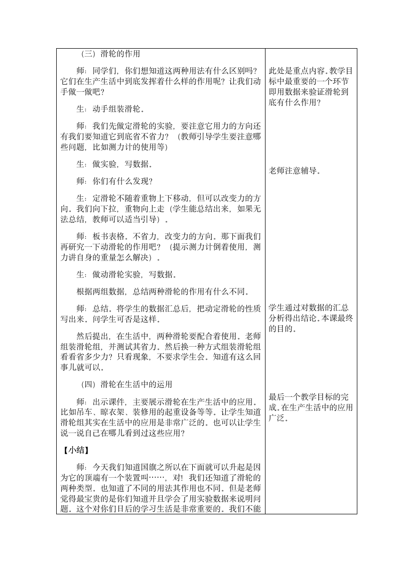 五年级下册科学教案与反思-1.5 国旗怎样升上去 苏教版.doc第3页