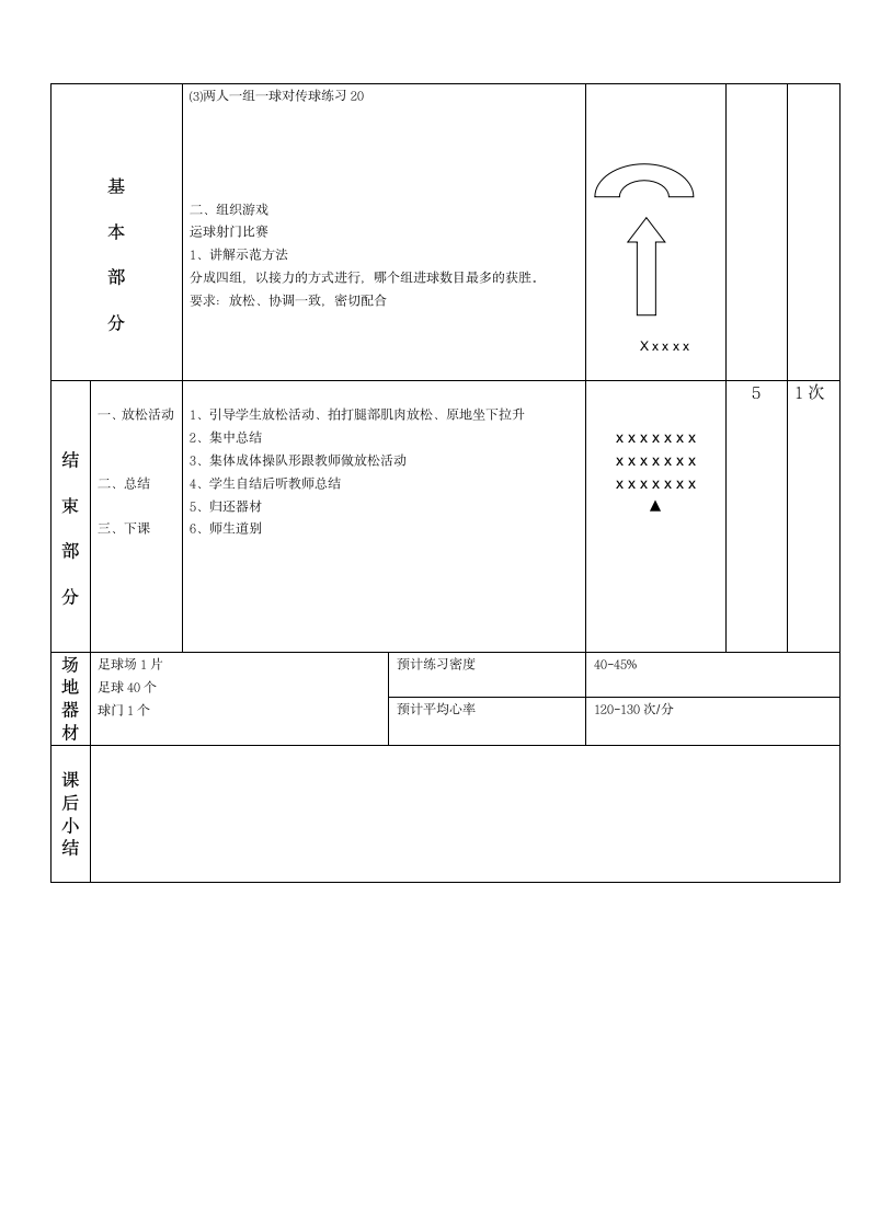 体育与健康四年级 脚内侧踢球 教案.doc第2页