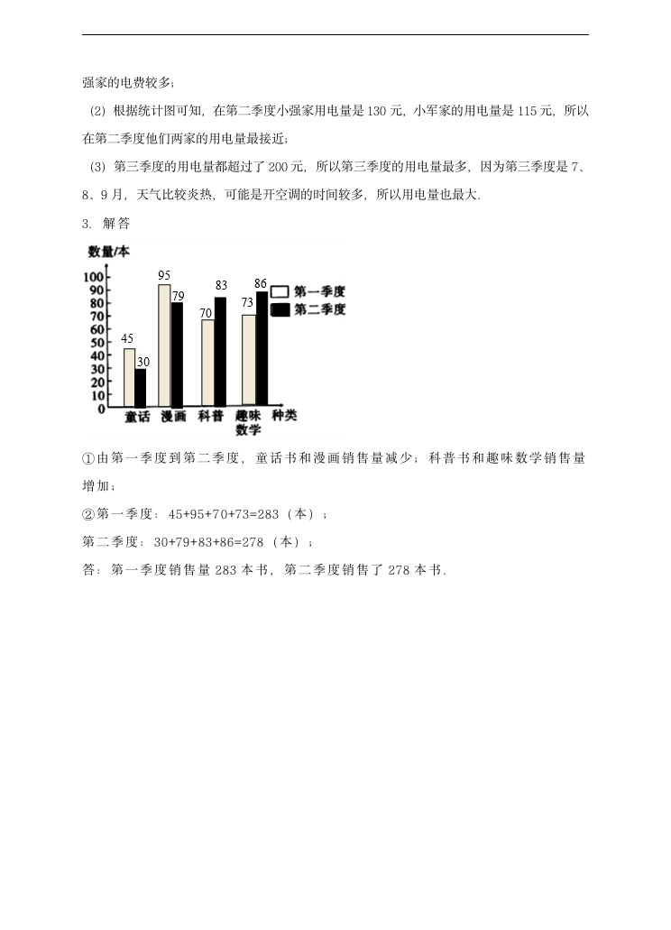 小学数学人教版四年级下册《第二课复式条形统计图》习题.docx第7页