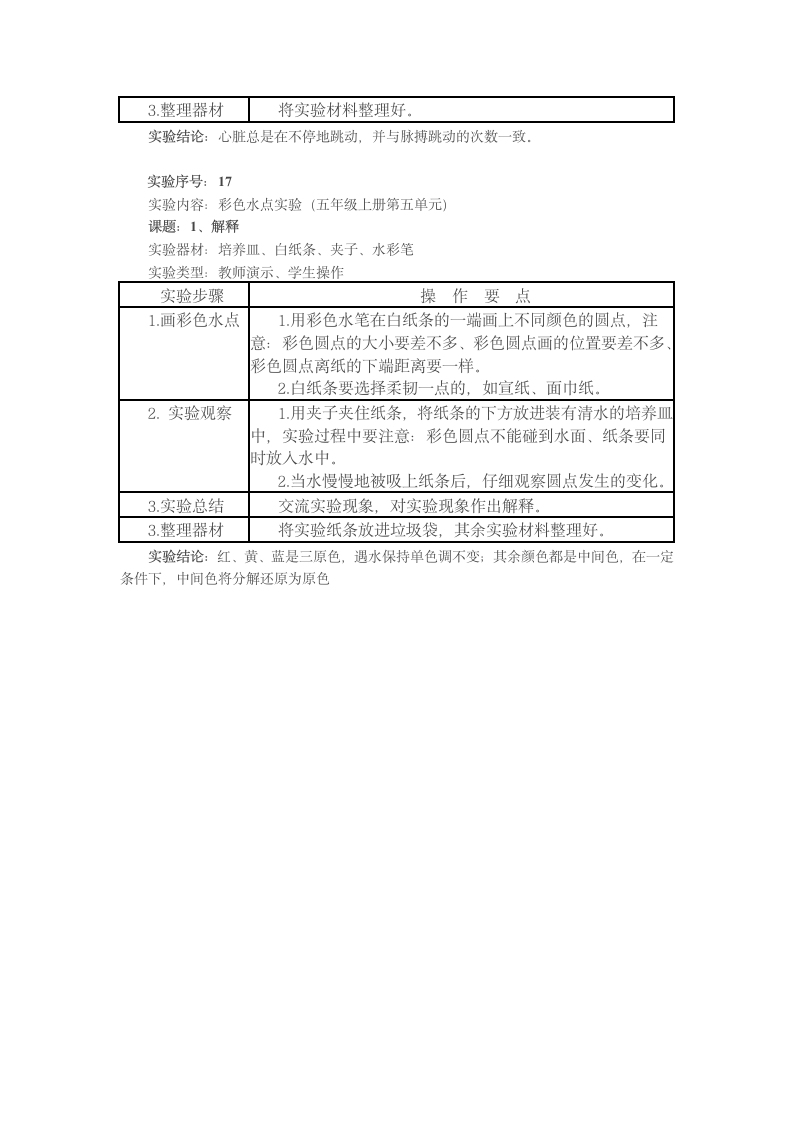 小学五年级科学苏教版上册实验报告单.doc第10页