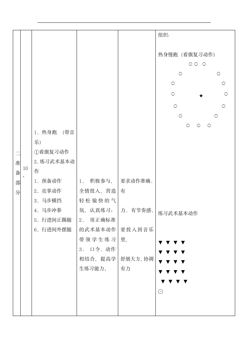 五年级体育少年拳第一套  教案  全国通用.doc第2页