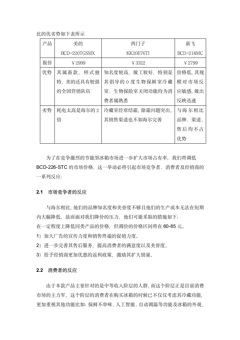 价格策划实习报告.doc第12页