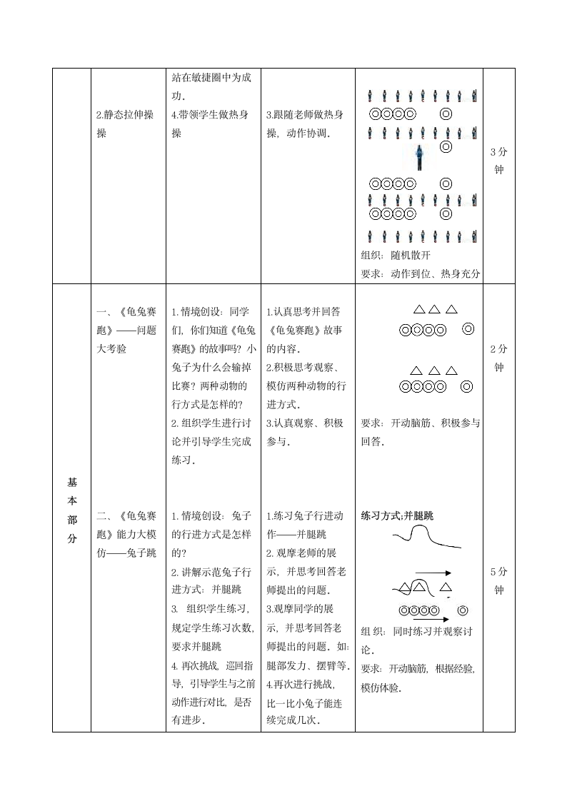 龟兔赛跑（教案）- 体育二年级下册.doc第3页