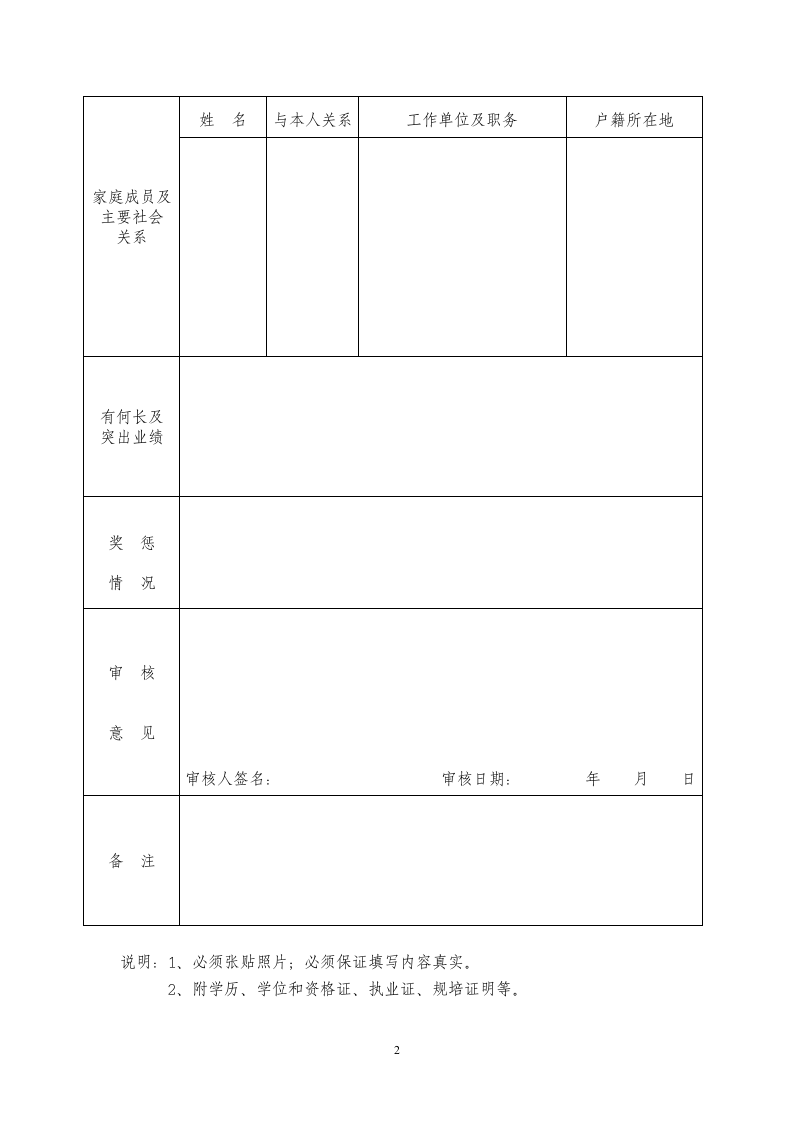 妇幼保健院公开招聘报名登记表.doc第2页