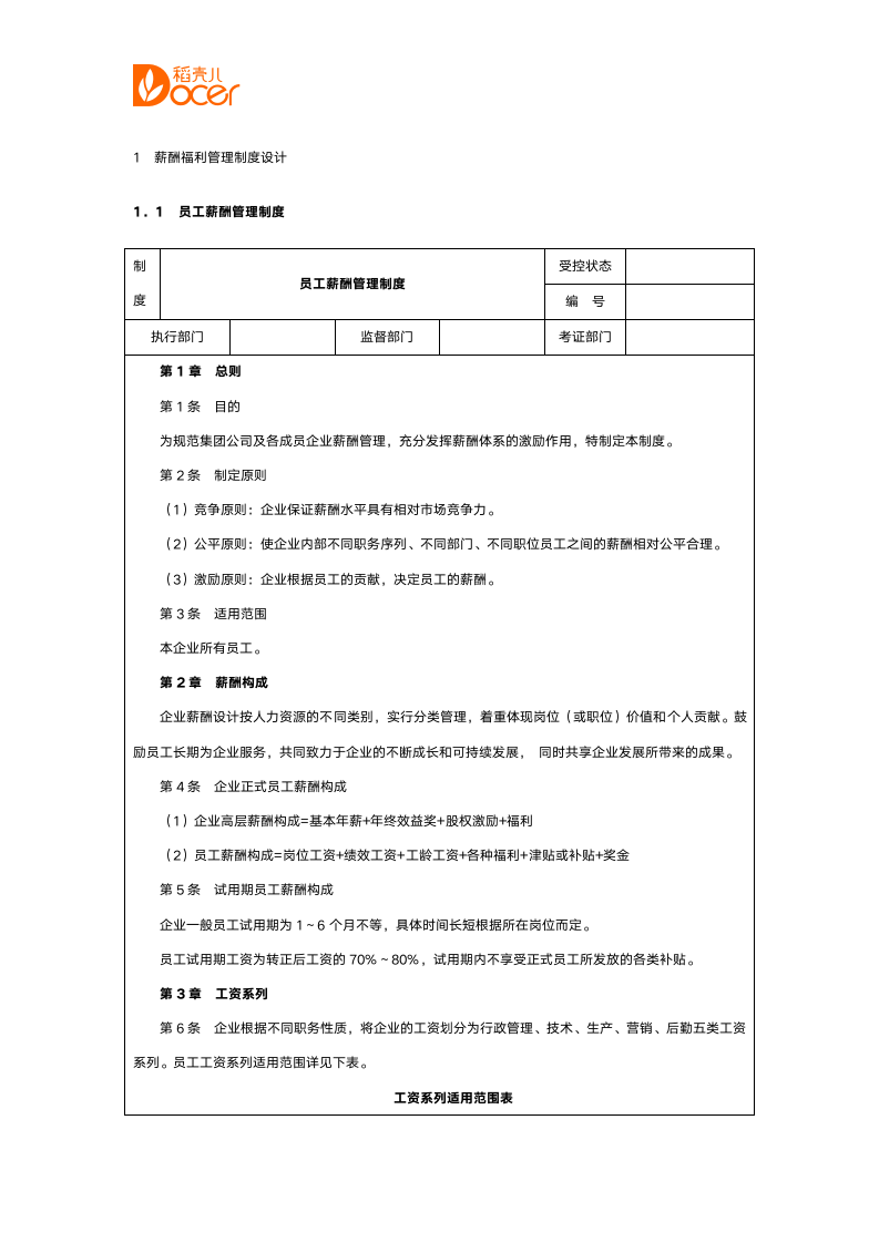 薪酬管理制度（含表格）.docx第2页