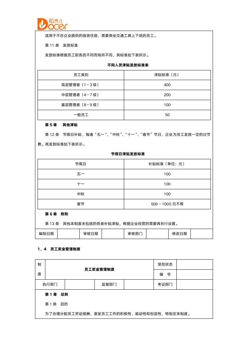 薪酬管理制度（含表格）.docx第10页