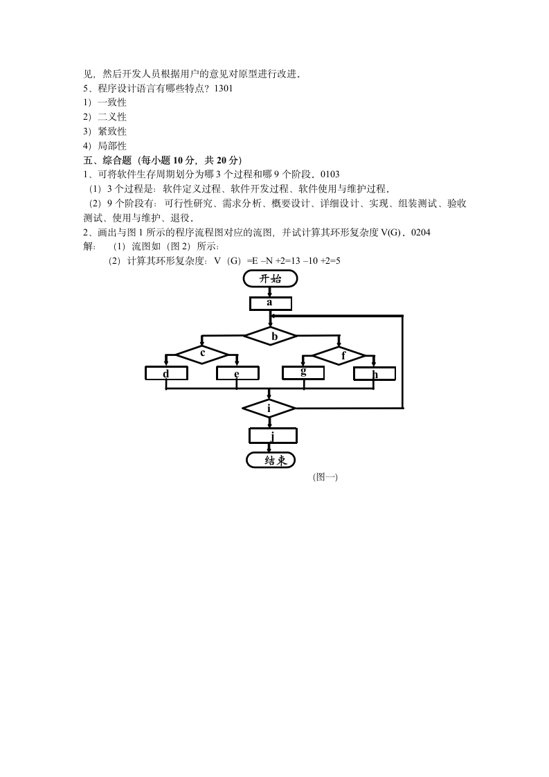 软件工程试题与答案 (15)第5页