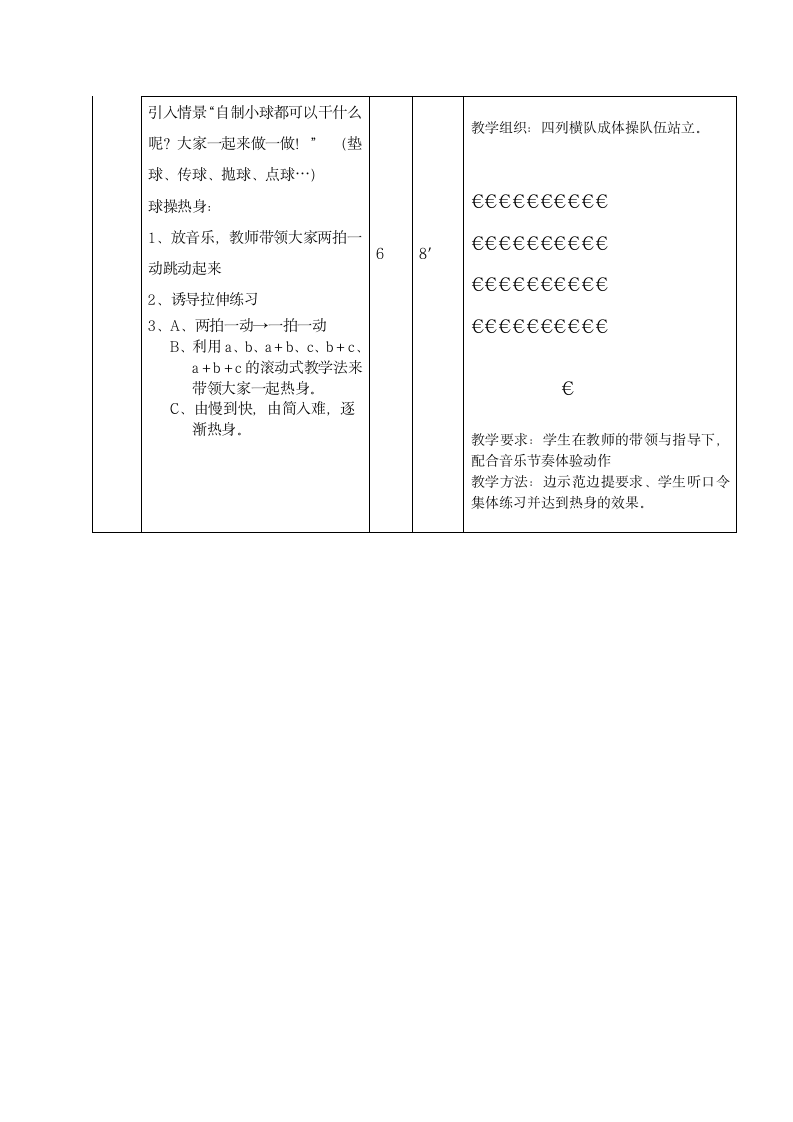 二年级体育自制球热身操  教案 全国通用.doc第3页