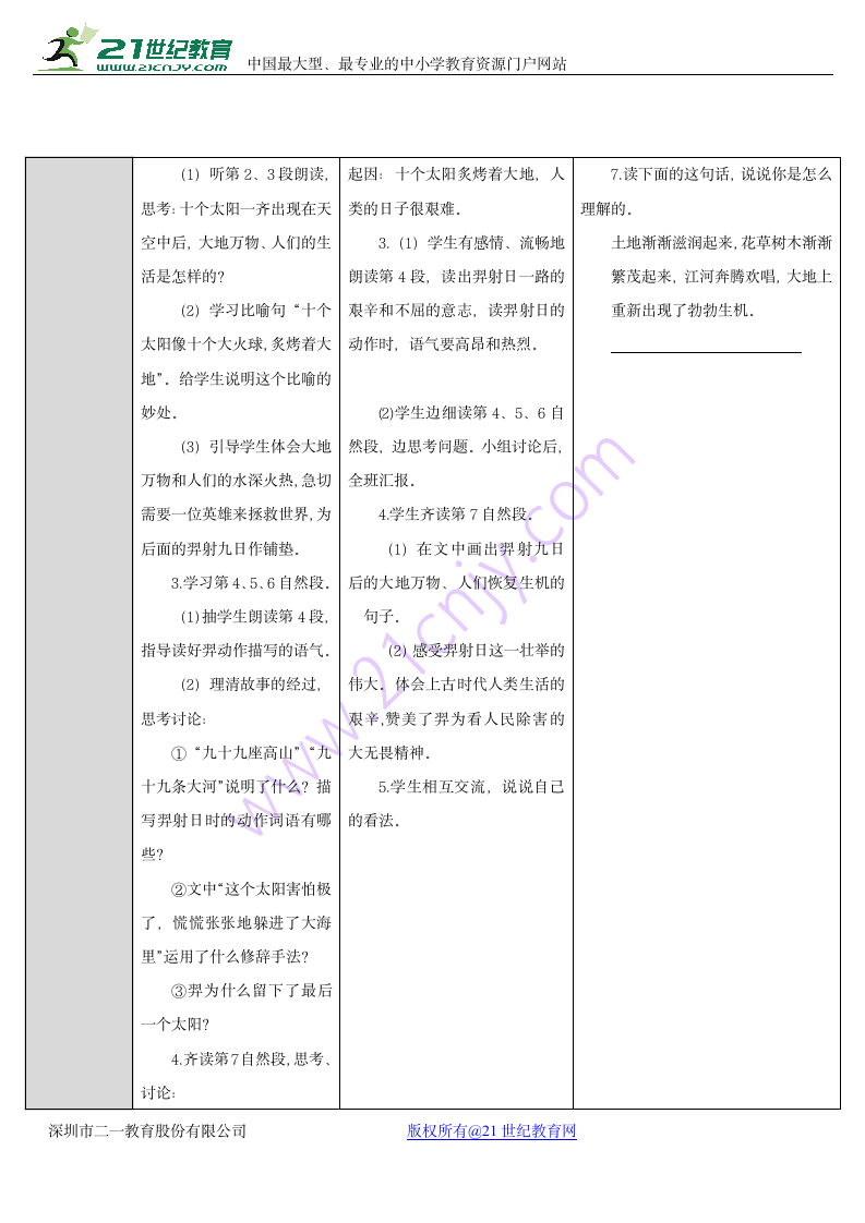 二年级语文下册25.羿射九日优秀教案.doc第4页