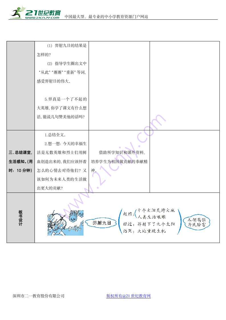 二年级语文下册25.羿射九日优秀教案.doc第5页