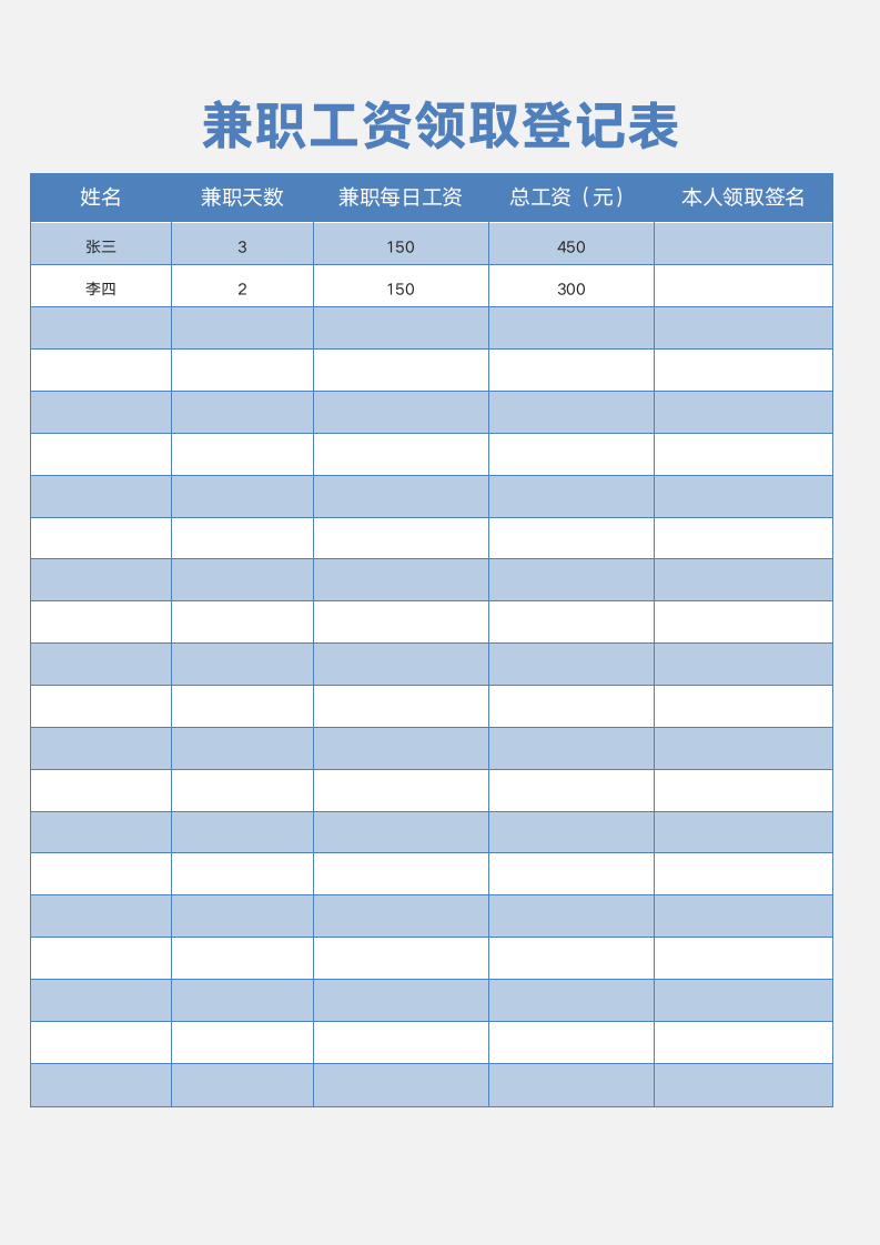 兼职工资领取登记表.docx