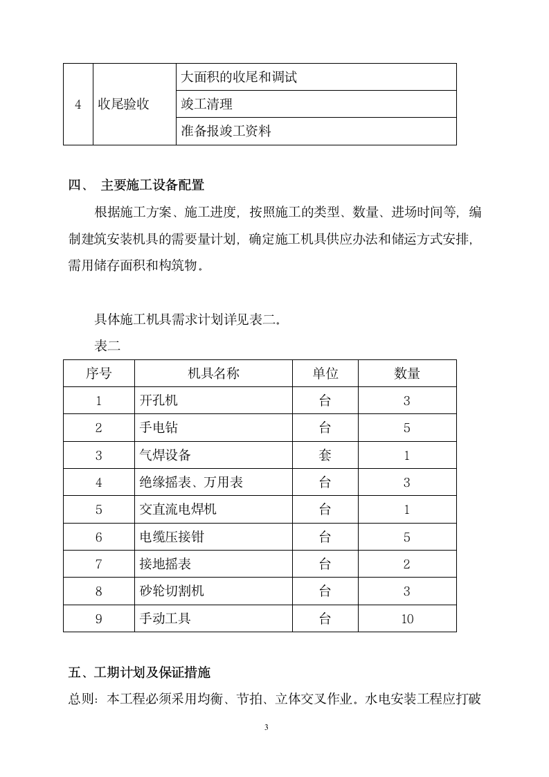 海南某大学实训楼电气安装施工方案.doc第3页