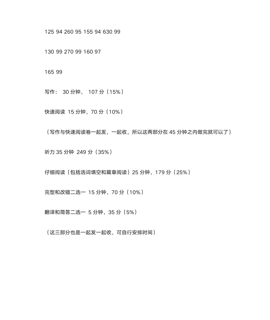 全国大学英语四级分数计算第12页