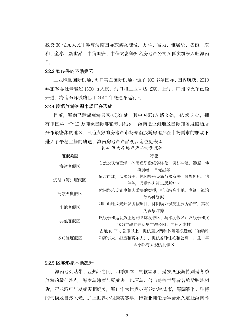 海南省海岸线开发与房地产发展关系研究.doc第9页