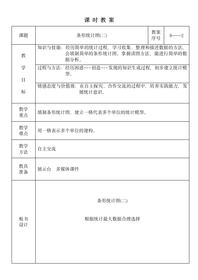 青岛版四年级数学上册第八单元教案.doc第4页