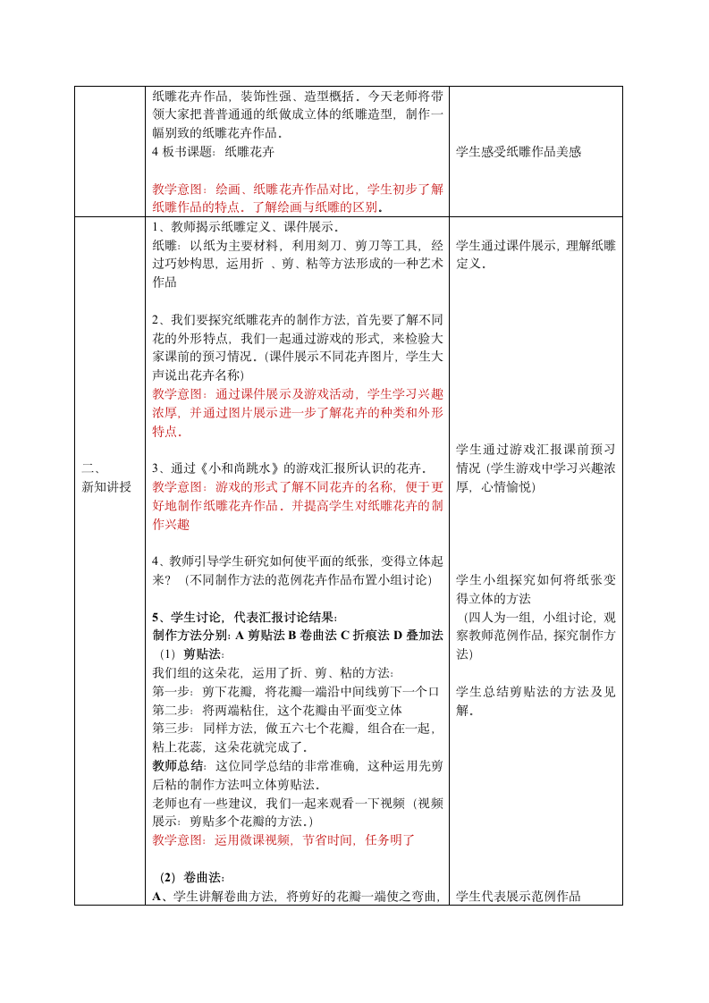 美术  辽海版  五年级上 10 纸雕花卉  教案.doc第2页