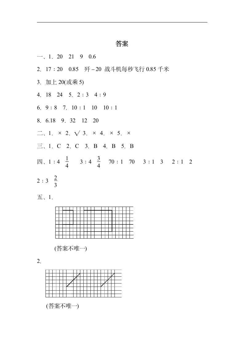 青岛版六三制六年级数学上册第四单元 综合素质达标（含答案）.doc第8页