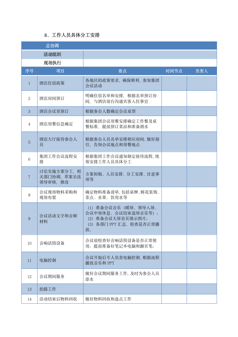 办公通用表单之会议（活动）行程安排.docx第3页